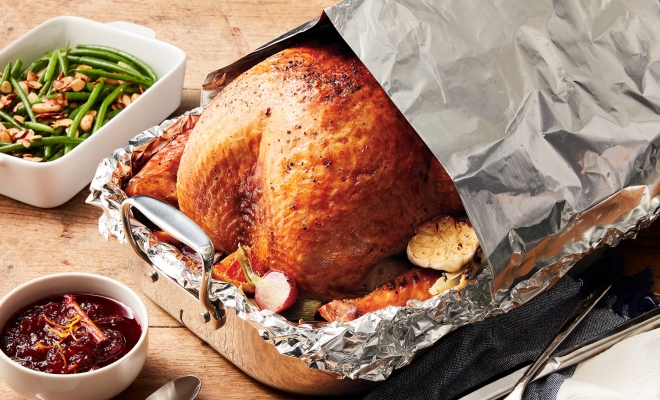 do i tent the turkey with foil